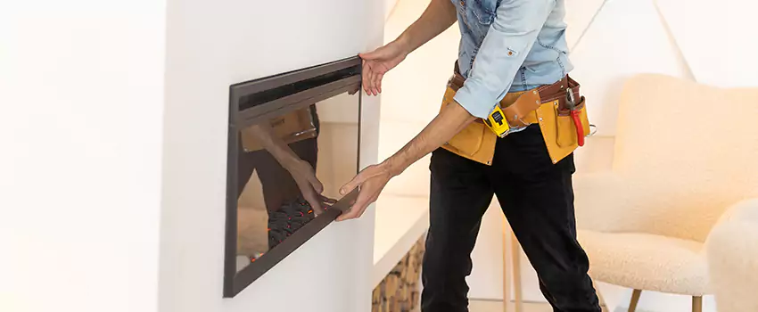 Metal Fireplace Installation in Dania Beach, Florida