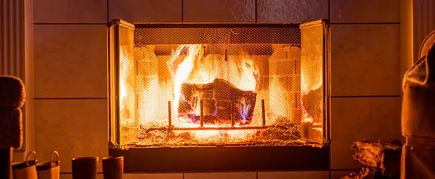 Mendota Hearth Landscape Fireplace Installation in Dania Beach, Florida