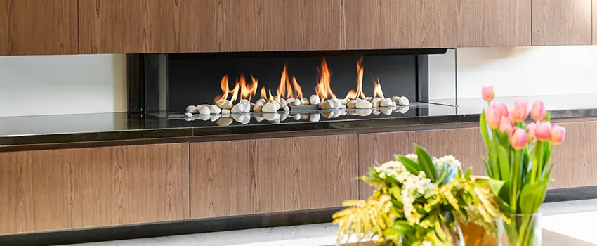 Double-height Fireplace Design Refurbishment in Dania Beach, Florida